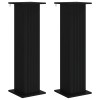 Növényállvány 2 pcs fekete 30,5 x 30 x 100,5 cm szerelt fa