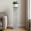 Növényállvány betonszürke 30,5 x 30 x 100,5 cm szerelt fa