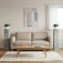 Növényállvány 2 pcs betonszürke 30,5 x 30 x 100,5 cm szerelt fa