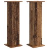 Növényállvány 2 pcs antik fa 30,5 x 30 x 100,5 cm szerelt fa
