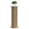 Növényállvány kézműves tölgy 30,5 x 30 x 100,5 cm szerelt fa