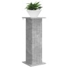 Növényállvány betonszürke 30,5 x 30 x 80,5 cm szerelt fa