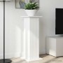 Növényállvány 2 pcs magasfényű fehér 30,5 x 30 x 80,5 cm