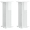 Növényállvány 2 pcs magasfényű fehér 30,5 x 30 x 80,5 cm