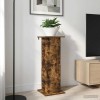 Növényállvány 2 pcs füstös tölgy 30,5 x 30 x 80,5 cm szerelt fa