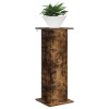 Növényállvány 2 pcs füstös tölgy 30,5 x 30 x 80,5 cm szerelt fa