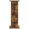 Növényállvány 2 pcs füstös tölgy 30,5 x 30 x 80,5 cm szerelt fa