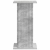 Növényállvány betonszürke 30,5 x 30 x 60,5 cm szerelt fa