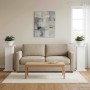 Növényállvány 2 pcs magasfényű fehér 30,5 x 30 x 60,5 cm