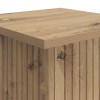 Növényállvány kézműves tölgy 30,5 x 30 x 60,5 cm szerelt fa