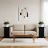 Növényállvány 2 pcs fekete 30,5 x 30 x 43 cm szerelt fa