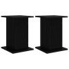 Növényállvány 2 pcs fekete 30,5 x 30 x 43 cm szerelt fa