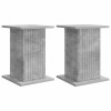 Növényállvány 2 pcs betonszürke 30,5 x 30 x 43 cm szerelt fa