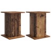 Növényállvány 2 pcs antik fa 30,5 x 30 x 43 cm szerelt fa
