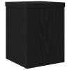 Növényállvány 2 pcs fekete tölgy 15 x 15 x 20 cm faanyag