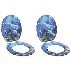 Wc ülőke 2 pcs kék 44 x 38 cm mdf lap