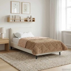 Téli takaró tópszínű 140 x 220 cm mikroszálas és teddy plüss