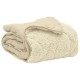 Téli takaró krém 135 x 220 cm mikroszálas és teddy plüss