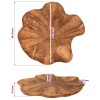 Gyümölcsöstál jepara teak barna ø 40 cm tömör teakfa