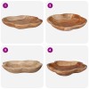Gyümölcsöstál jepara teak barna ø 40 cm tömör teakfa