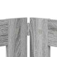 Kutyakerítés állványokkal 2 pcs szürke sonoma 60 x 80 cm