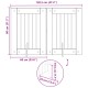 Kutyakerítés állványokkal 2 pcs szürke sonoma 60 x 80 cm