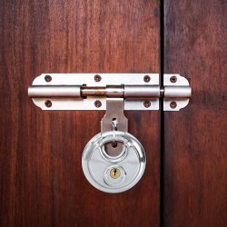 Dögönyző zár kulcsokkal 2 pcs ezüst 9 x 2.8 x 9 cm