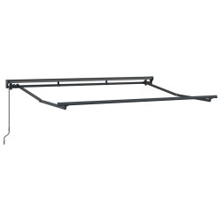 Manuális napernyő keret állítható antracit 2,5 x 2 m acél