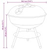 Fak grill fekete 36,5 x 36,5 x 40 cm