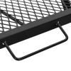 Összecsukható kemping grill fekete 58 x 31 x 2 cm ötvözött acél
