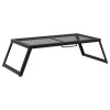 Összecsukható kemping grill fekete 58 x 31 x 2 cm ötvözött acél