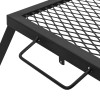 Összecsukható kemping grill fekete 31,5 x 26,5 x 4 cm
