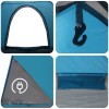 Kempingssátor tetővel kék 190 x 140 x 105 cm