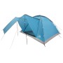 Kempingssátor tetővel kék 6 személyes poliészter és acél