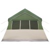 Családi sátor zöld 487 x 340 x 216 cm poliészter és acél