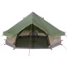 Tipi sátor tetővel zöld 700 x 700 x 395 cm poliészter és acél