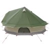 Tipi sátor tetővel zöld 700 x 700 x 395 cm poliészter és acél