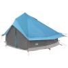 Tipi sátor tetővel kék 700 x 700 x 395 cm poliészter és acél