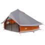 Tipi sátor tetővel szürke és narancs 700 x 700 x 395 cm