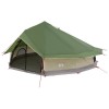 Tipi sátor tetővel zöld 800 x 800 x 430 cm poliészter és acél