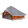 Tipi sátor tetővel szürke és narancs 800 x 800 x 430 cm