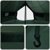 Tipi sátor katonai zöld 800 x 800 x 430 cm poliészter és acél
