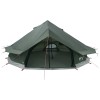 Tipi sátor katonai zöld 800 x 800 x 430 cm poliészter és acél