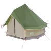 Tipi sátor tetővel zöld 250 x 250 cm poliészter és acél