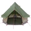 Tipi sátor tetővel zöld 250 x 250 cm poliészter és acél