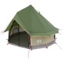 Tipi sátor tetővel zöld 250 x 250 cm poliészter és acél
