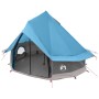 Tipi sátor tetővel kék 250 x 250 cm poliészter és acél