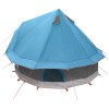 Tipi sátor tetővel kék 250 x 250 cm poliészter és acél