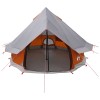 Tipi sátor szürke és narancs 250 x 250 cm poliészter és acél
