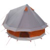 Tipi sátor szürke és narancs 250 x 250 cm poliészter és acél